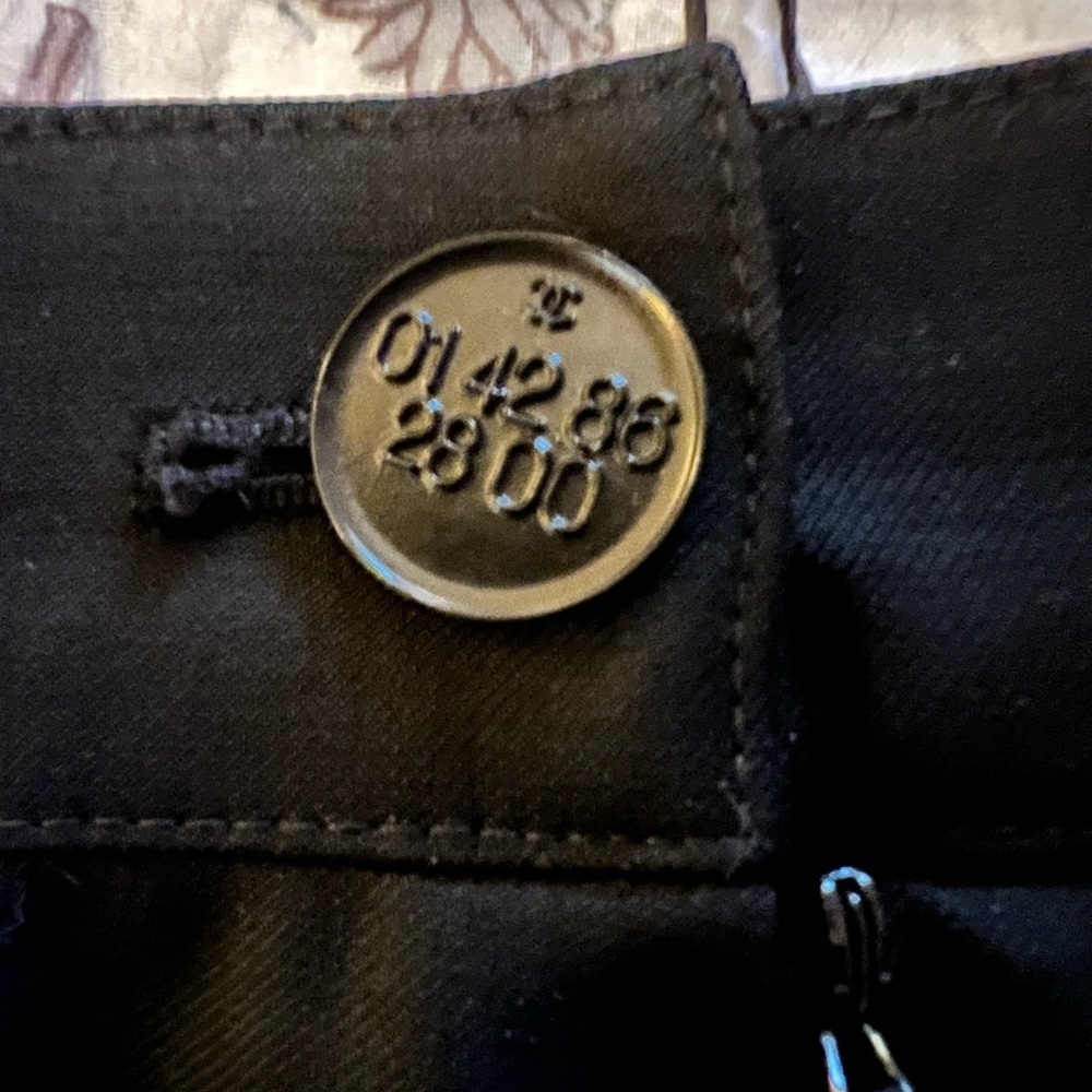 Chanel Boutique Cuffed Wool Pants - Picture 4 of 10